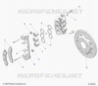 BRAKES, FRONT BRAKE CALIPER