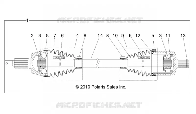 DRIVE TRAIN, FRONT DRIVE SHAFT