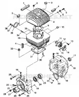 CRANKCASE AND CYLINDER