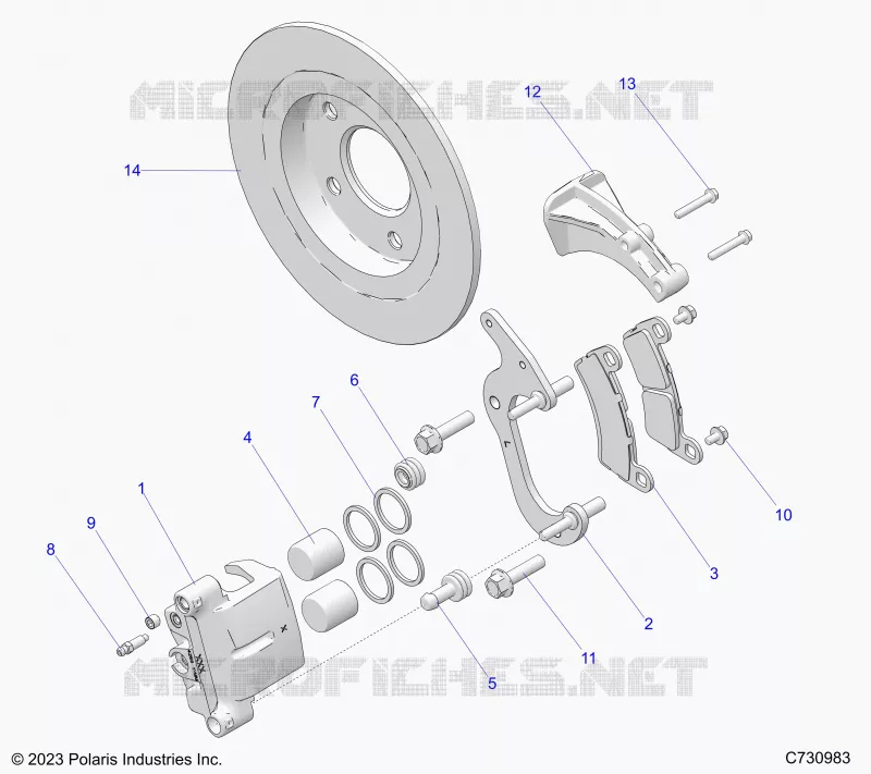 BRAKES, REAR CALIPER