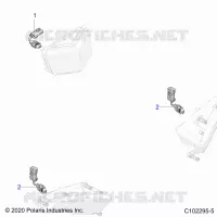 ELECTRICAL, HEADLIGHT HARNESS JUMPER- A22SEE57B1/B3/B5/B9 (C102295-5)