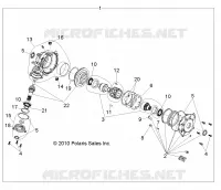 DRIVE TRAIN, FRONT GEARCASE (BUILT 3/09/10 AND AFTER)