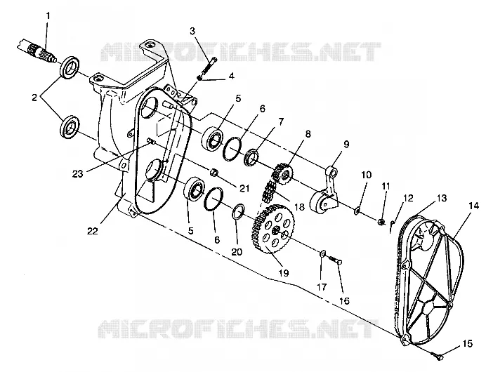 CHAINCASE ASSEMBLY 440 XCR 0941760 (4925182518018A)