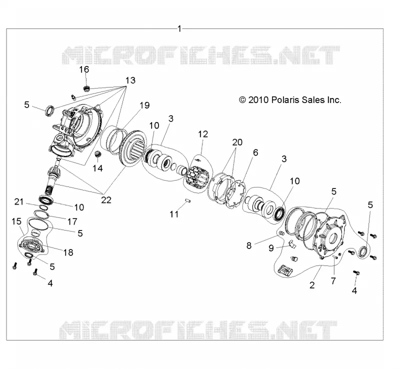 DRIVE TRAIN, FRONT GEARCASE (BUILT 9/28/10 AND AFTER)