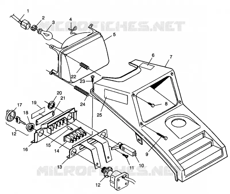 HEADLIGHT TRAIL BOSS W98AA25C (4945314531A013)