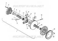 DRIVE CLUTCH WIDETRAK LX 0962064 AND EUROPEAN WIDETRAK LX E962064 (4931643164C001)