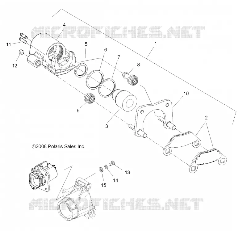 REAR BRAKE CALIPER