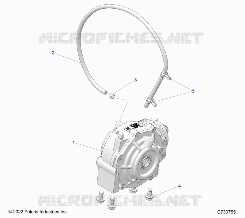 DRIVE TRAIN, FRONT GEARCASE MOUNTING