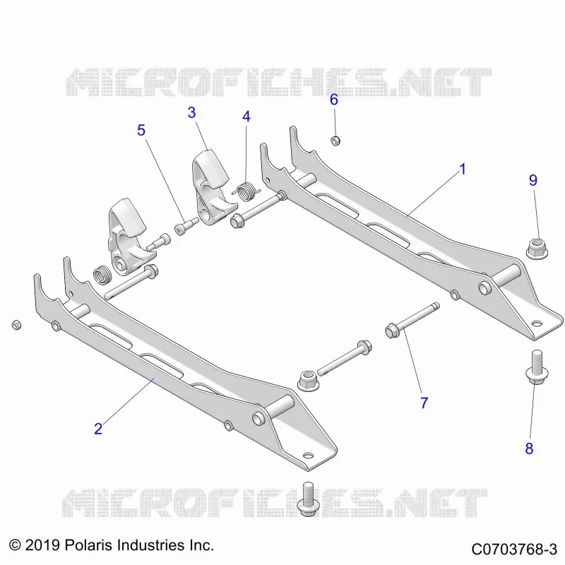 SEAT MOUNTING, PASS.