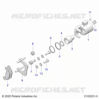 BRAKES, REAR CALIPER
