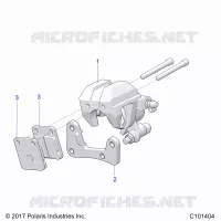 BRAKES, FRONT BRAKE CALIPER