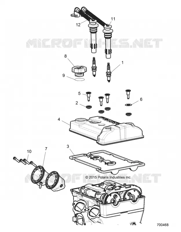 ENGINE, THROTTLE BODY AND VALVE COVER
