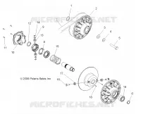 DRIVE TRAIN, SECONDARY CLUTCH (BUILT 9/30/08 AND BEFORE)