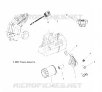 ENGINE, OIL FILTER AND DIPSTICK