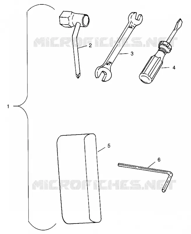 TOOL KIT    SL 700 B964066 AND  INTL. SL 700 I964066 (4935633563B014)