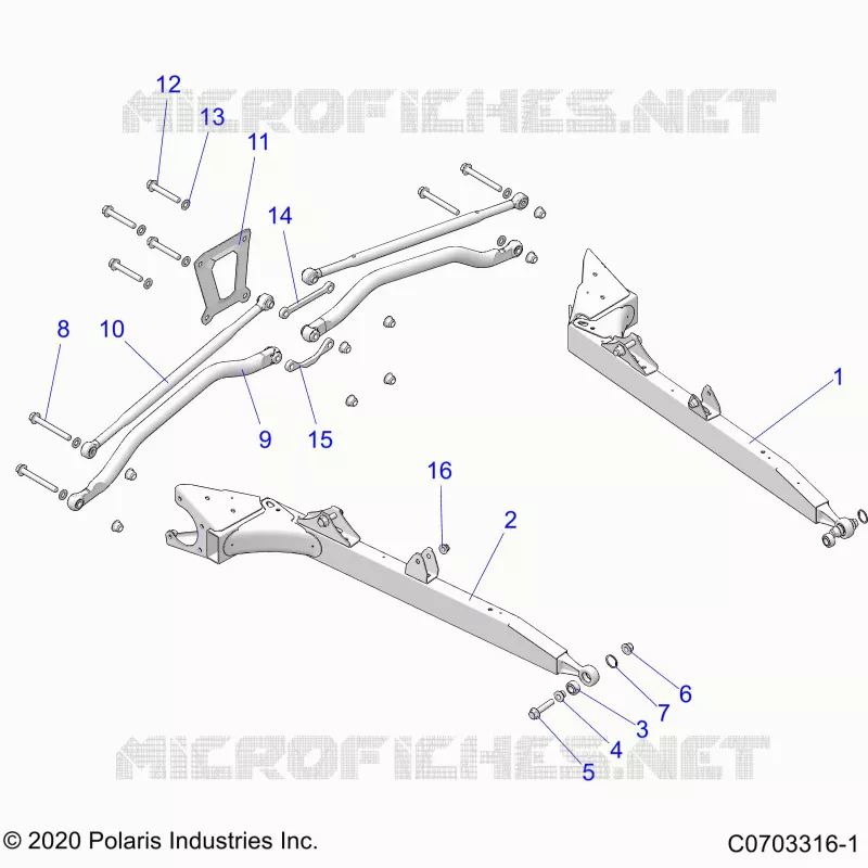 REAR SUSPENSION CONTROL ARMS