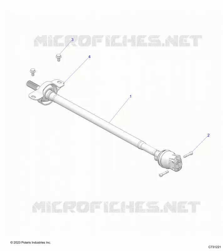 DRIVE TRAIN, FRONT PROP SHAFT