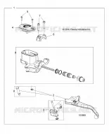 FRONT BRAKE BRAKE LEVER AND MASTER CYLINDER