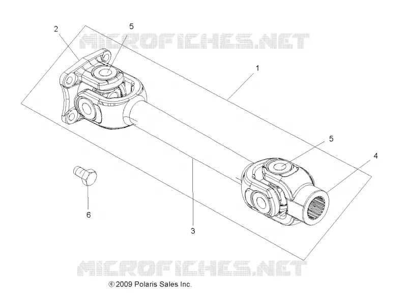 DRIVE TRAIN, PROP SHAFT, REAR