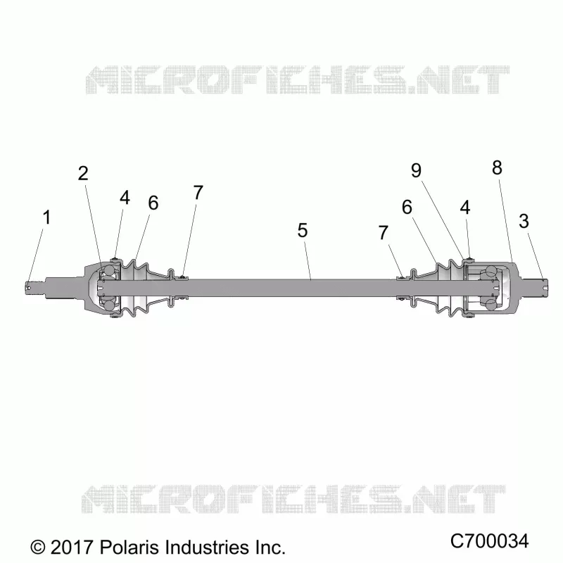 DRIVE TRAIN, FRONT HALF SHAFT
