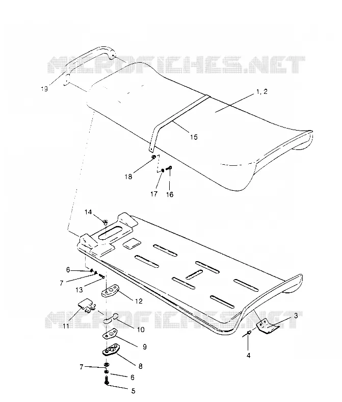 SEAT ASSEMBLY  SLT 750 B954170 (4930563056A012)