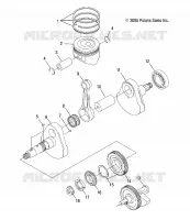 CRANKSHAFT AND PISTON