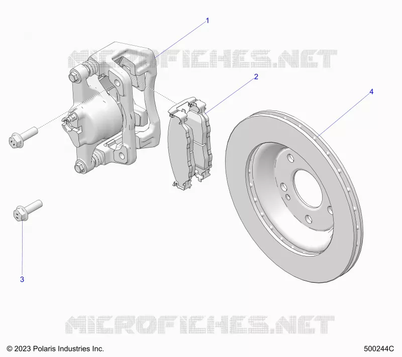 BRAKES, FRONT BRAKE CALIPER