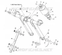 FRONT TORQUE ARM AND SHOCK
