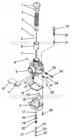 CARBURETOR WIDETRAK LX 0972065 AND  EUROPEAN WIDETRAK LX E972065 (4938223822C011)