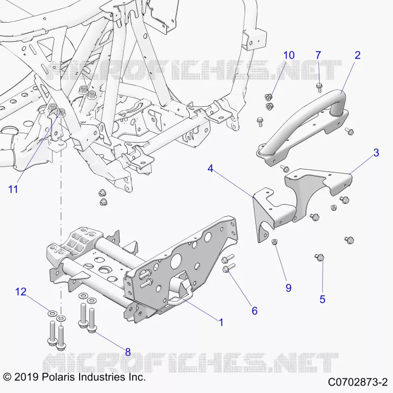 CHASSIS, MOUNTING, FRONT GEARCASE