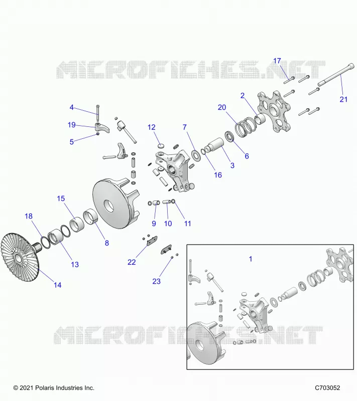 DRIVE TRAIN, PRIMARY CLUTCH
