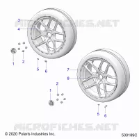 WHEELS, FRONT AND REAR (S/SP MODEL)