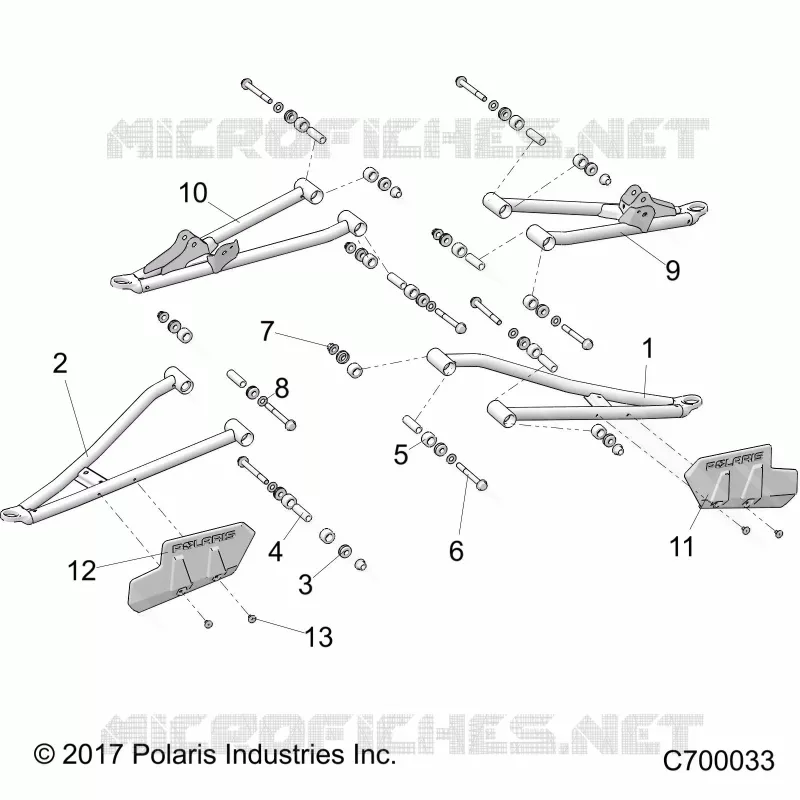 FRONT SUSPENSION CONTROL ARMS