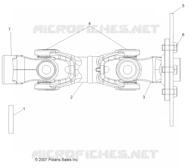 DRIVE TRAIN, REAR PROP SHAFT