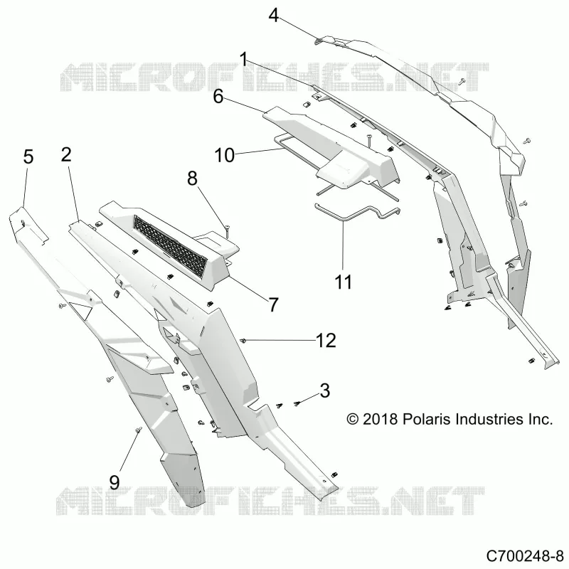 REAR FENDERS AND BEZELS- Z19VFE99NK (C700248-8)