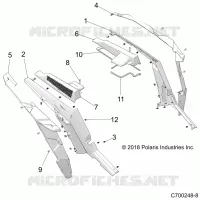 REAR BODYWORK FENDERS AND BEZELS- Z21NAM99AG (C700248-8)