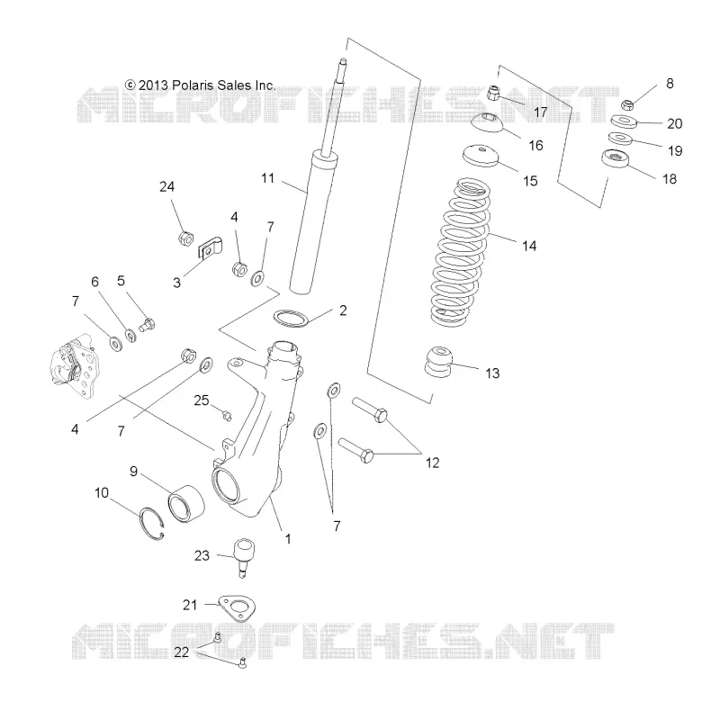SUSPENSION, FRONT STRUT 