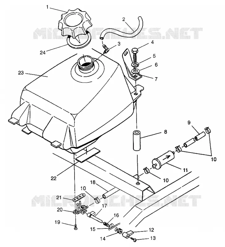FUEL TANK MAGNUM 6X6