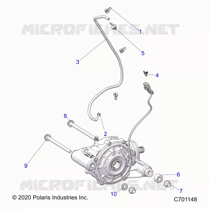 DRIVE TRAIN, FRONT GEARCASE MOUNTING