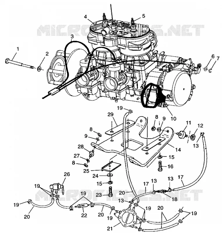ENGINE MOUNTING 700 RMK 0980966 AND EUROPEAN 700 RMK E980966 (4943724372C003)
