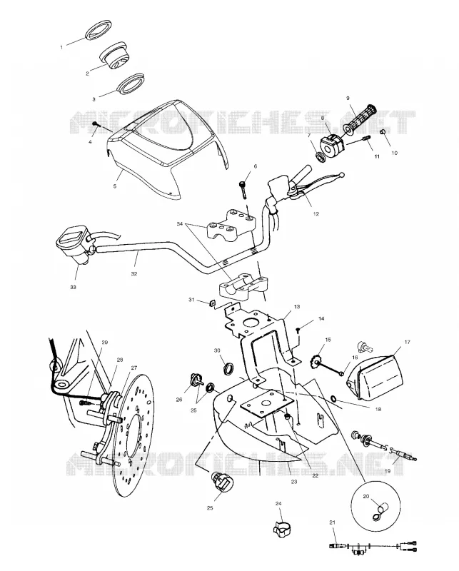 HANDLEBAR   HEADLIGHT POD