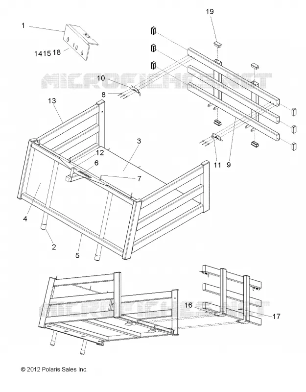 BODY, OPTIONS, STAKE BED, CLIP IN