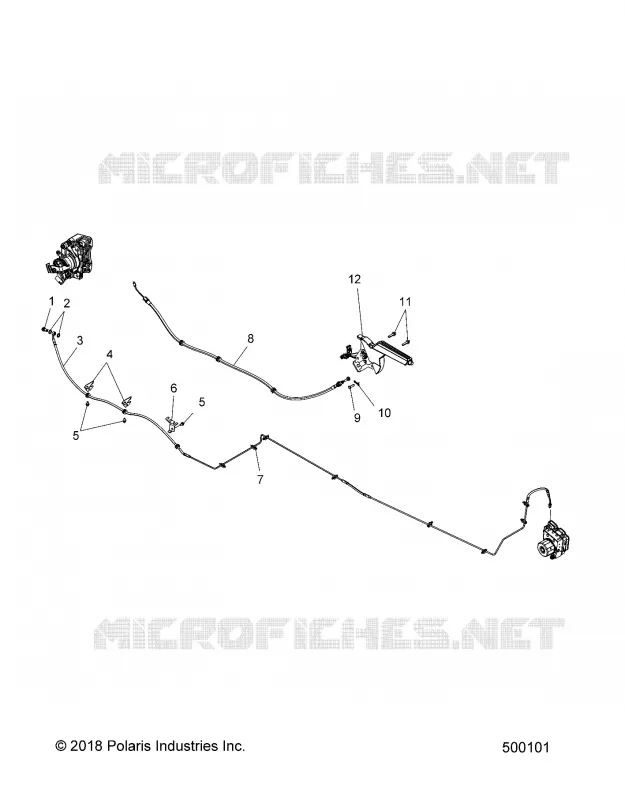 REAR BRAKE BRAKE LINE AND PARK BRAKE