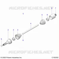 DRIVE TRAIN, REAR DRIVE SHAFT 