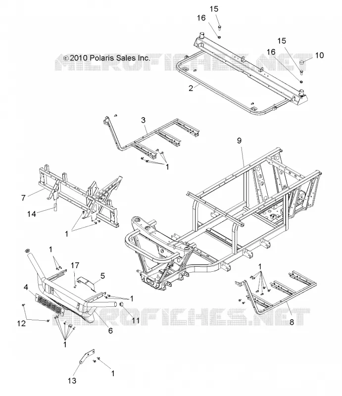 CHASSIS, FRAME AND FRONT BUMPER