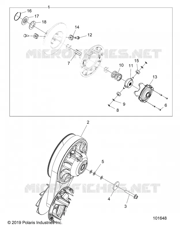 DRIVE TRAIN, SECONDARY CLUTCH