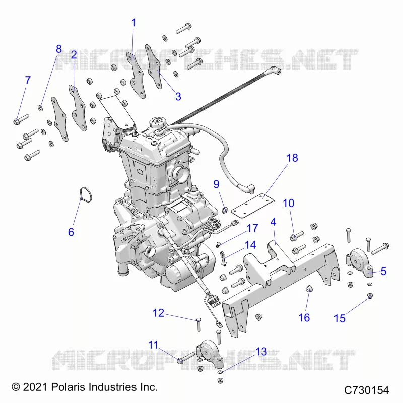 ENGINE, TRANSMISSION MOUNTING & LONG BLOCK