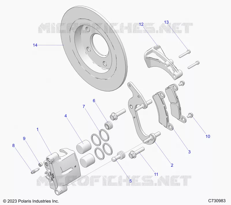 BRAKES, REAR CALIPER