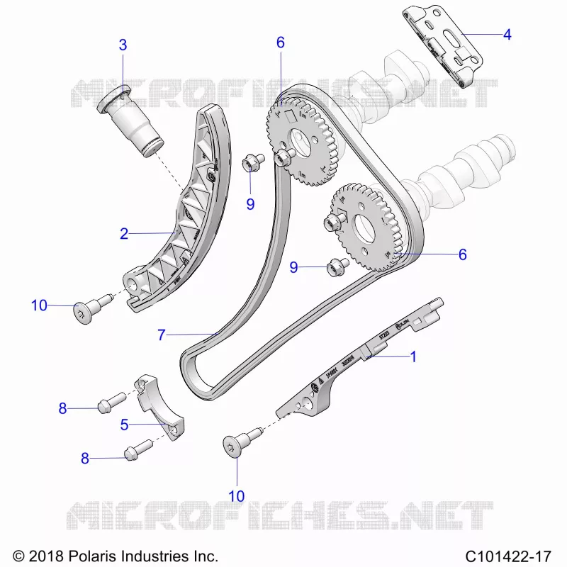 CAM CHAIN AND SPROCKET