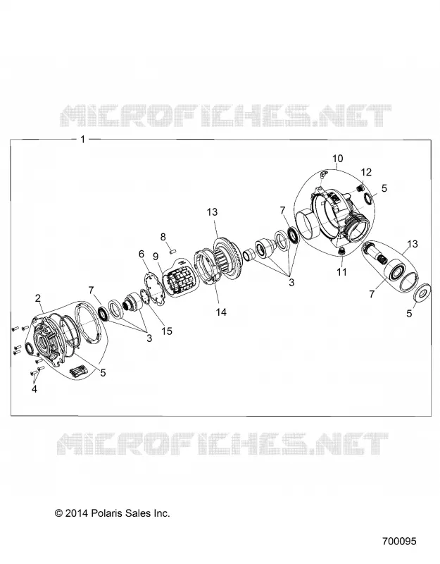 DRIVE TRAIN, FRONT GEARCASE INTERNALS